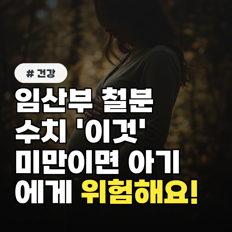 임산부 철분 수치 '이것' 미만이면 아기에게 위험해요!