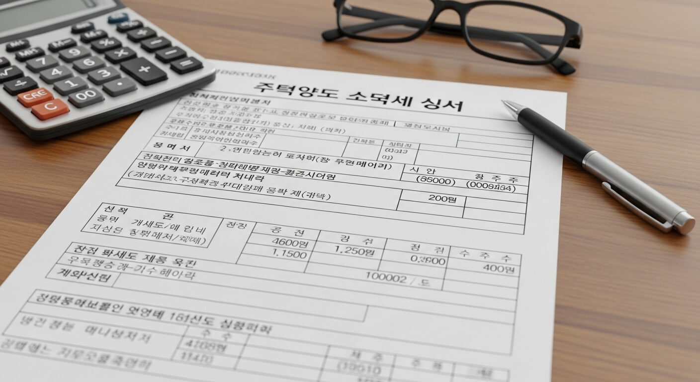 주택 양도소득세율 세율표