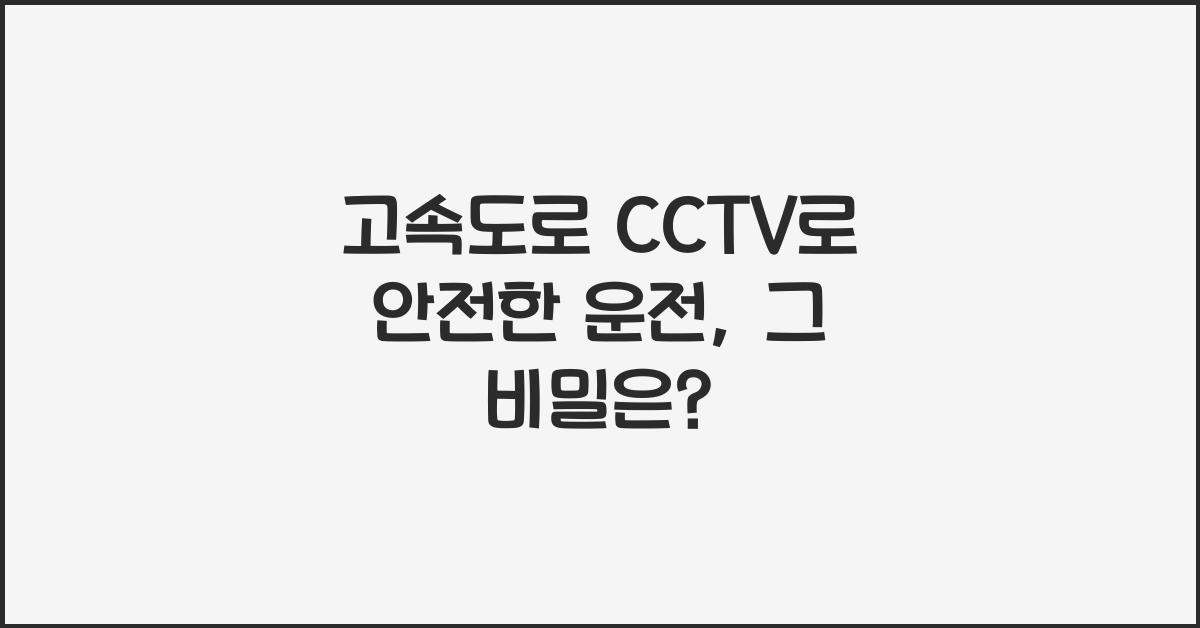 고속도로 cctv
