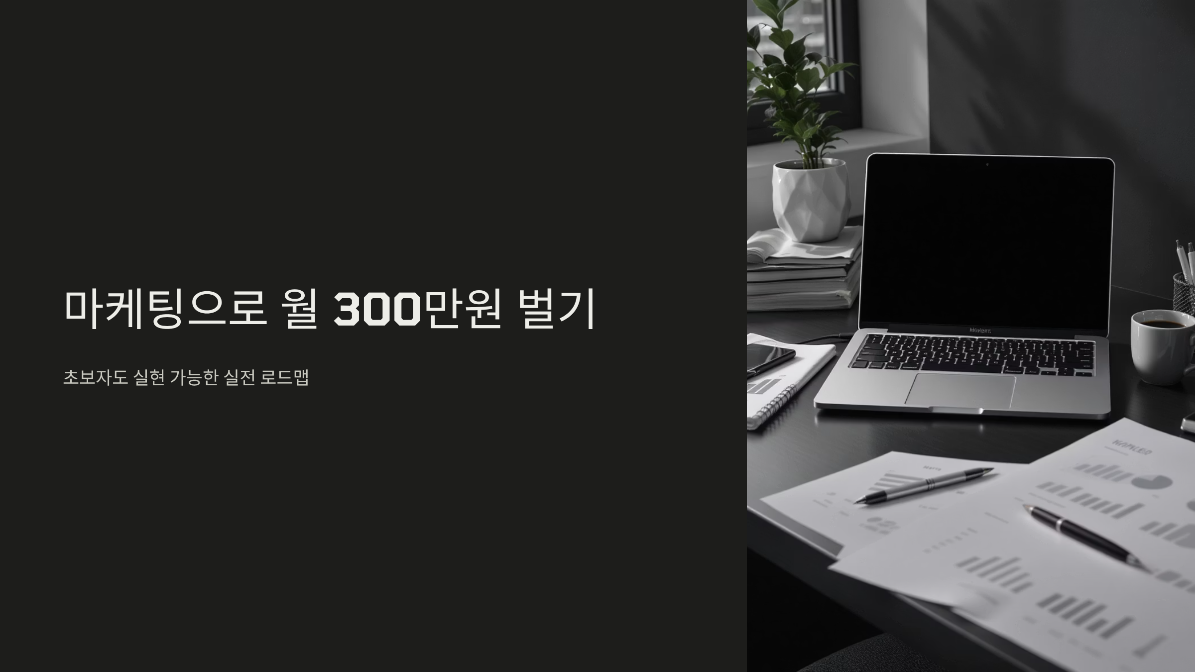 마케팅으로 월 300만원 벌기, 진짜 수익 창출 노하우