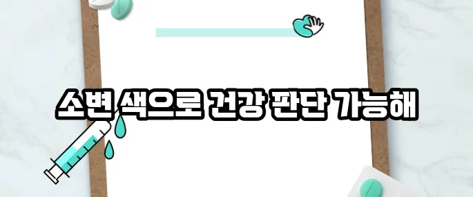 소변 색깔로 보는 건강