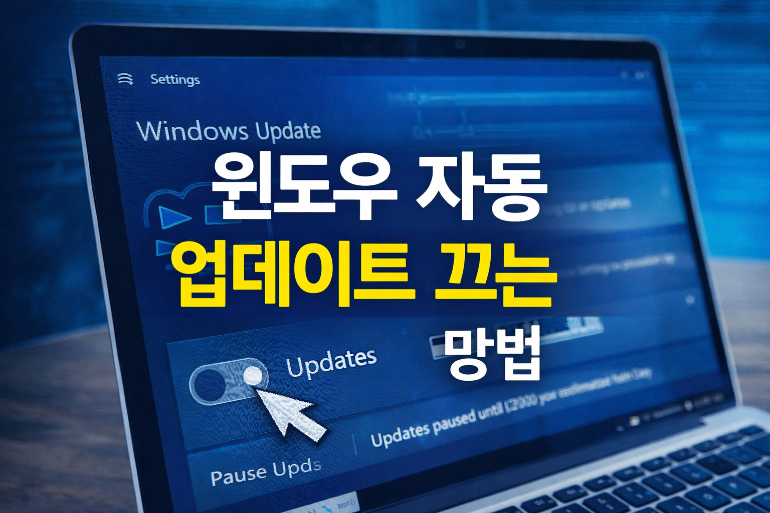 윈도우 자동 업데이트 끄는 방법