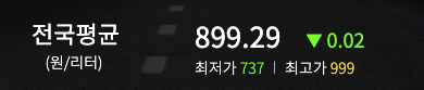 LPG 평균가격 899원/리터