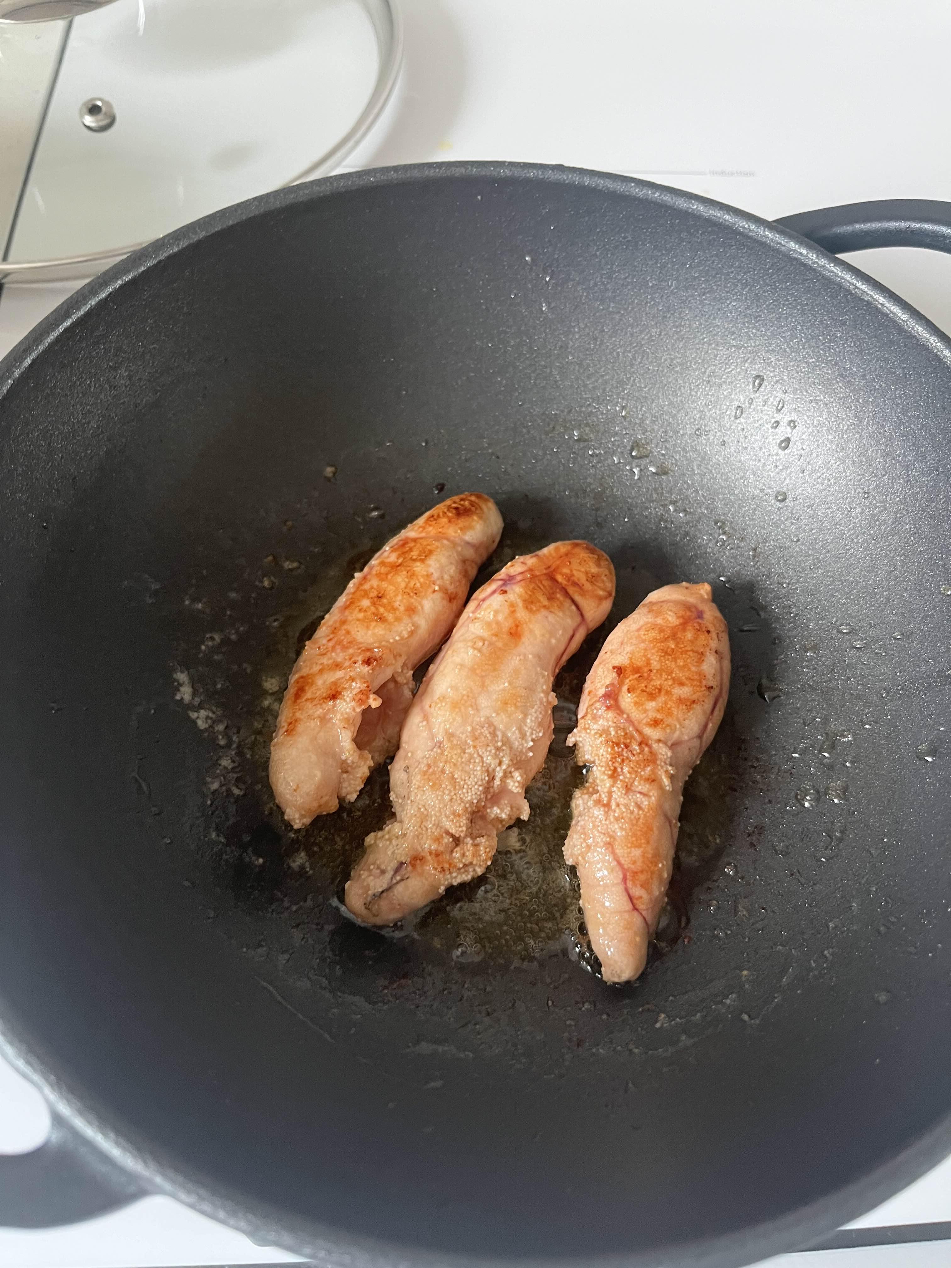 노릇하게 완성된 명란 굽기