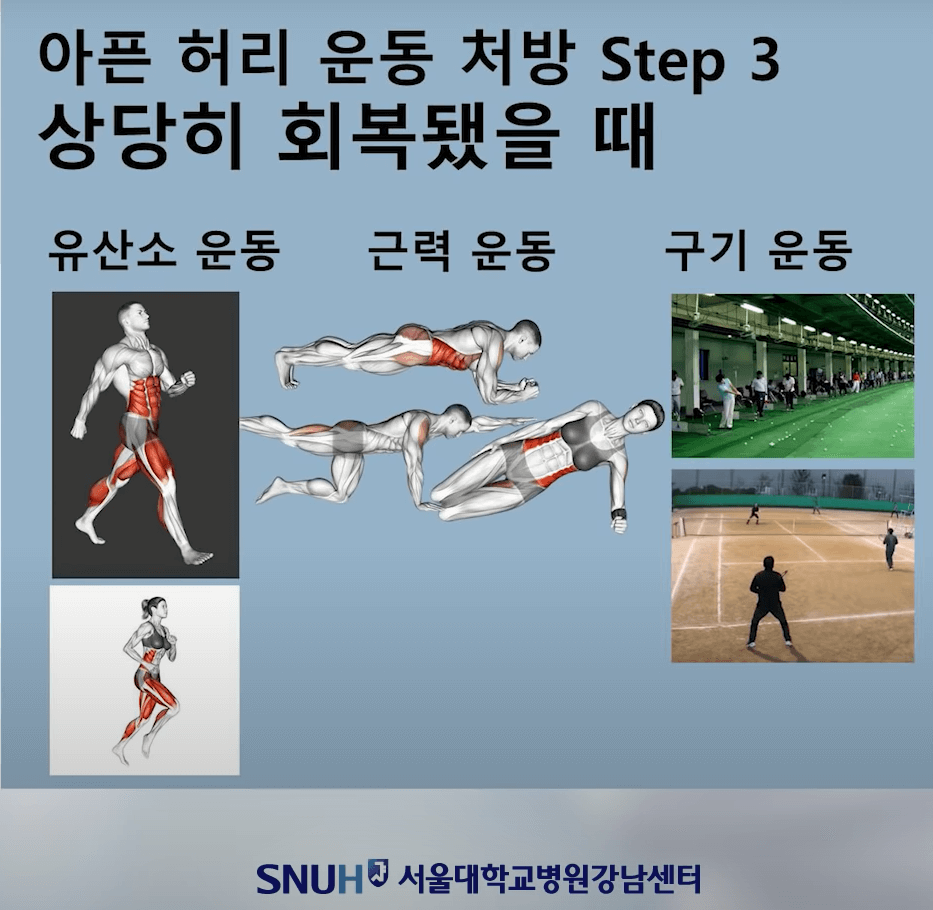 많이 회복 하면 좋은 운동