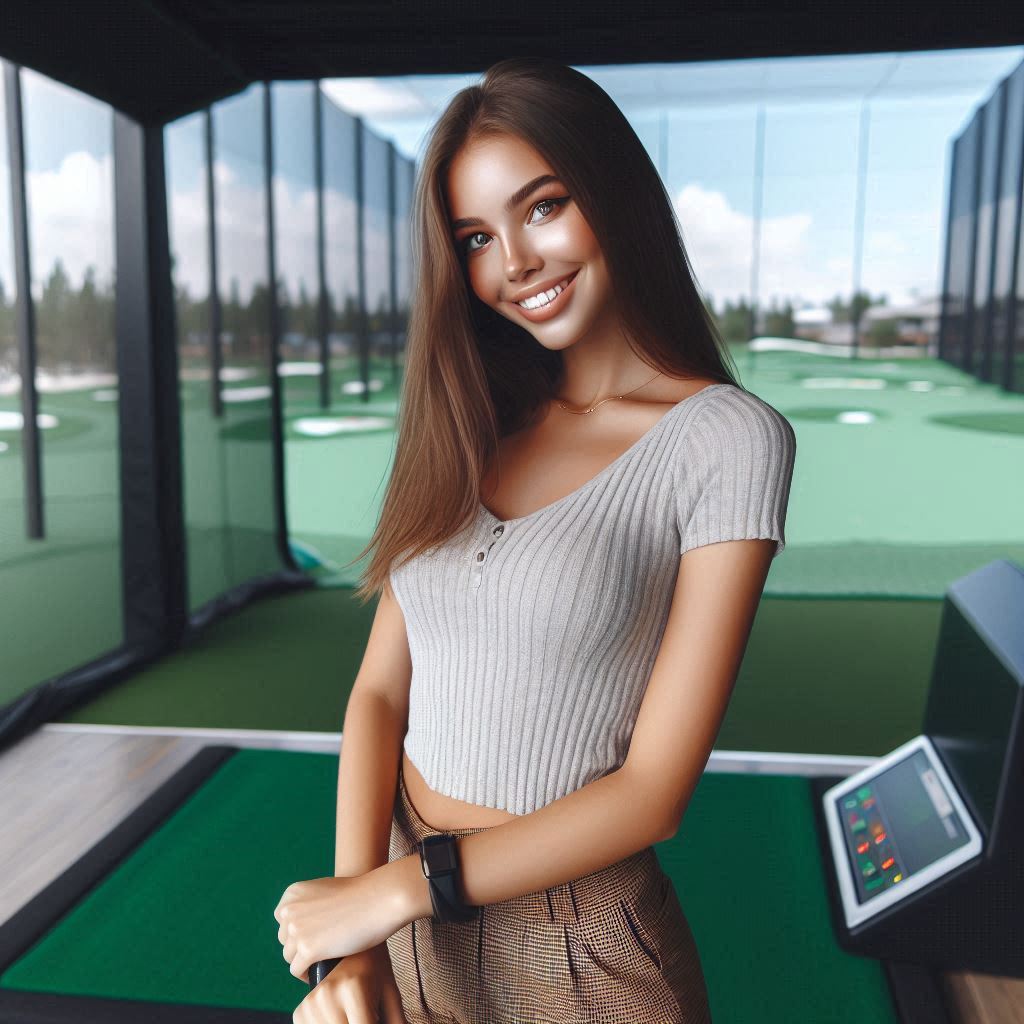 실내골프연습장 배경