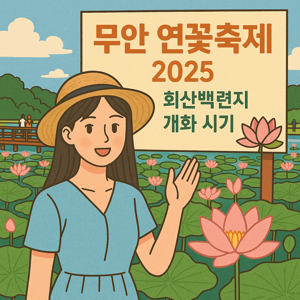 [2025 무안 연꽃축제] 회산백련지 개화 시기&middot;주차&middot;입장료 완벽 가이드 🌸