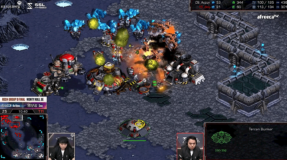 SSL 스타리그 D조 최종전 뮤탈견제