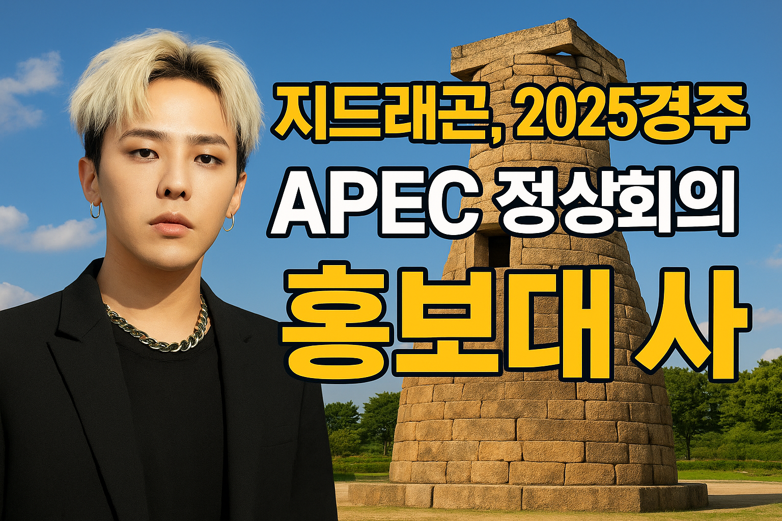APEC(에이펙)2025&nbsp;경주 개최,&nbsp;지드래곤&nbsp;홍보대사&nbsp;위촉!뜨거운 관심