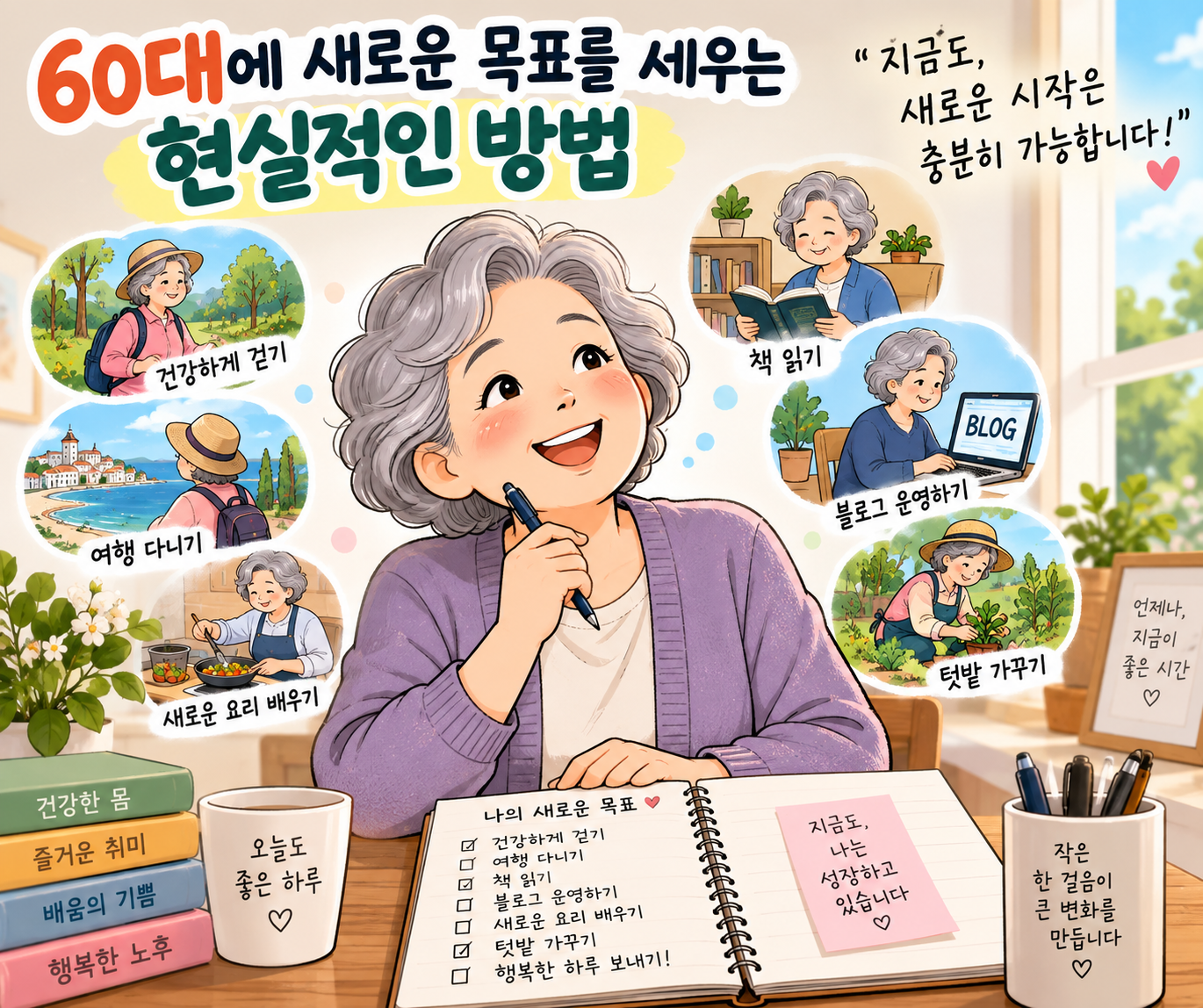 60대 새로운 목표 노트