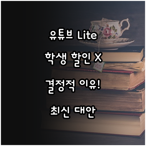 유튜브 라이트 요금제 학생 할인 미적..