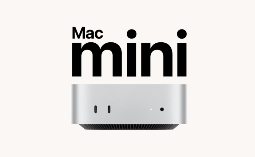 맥미니 M4 디자인 로고