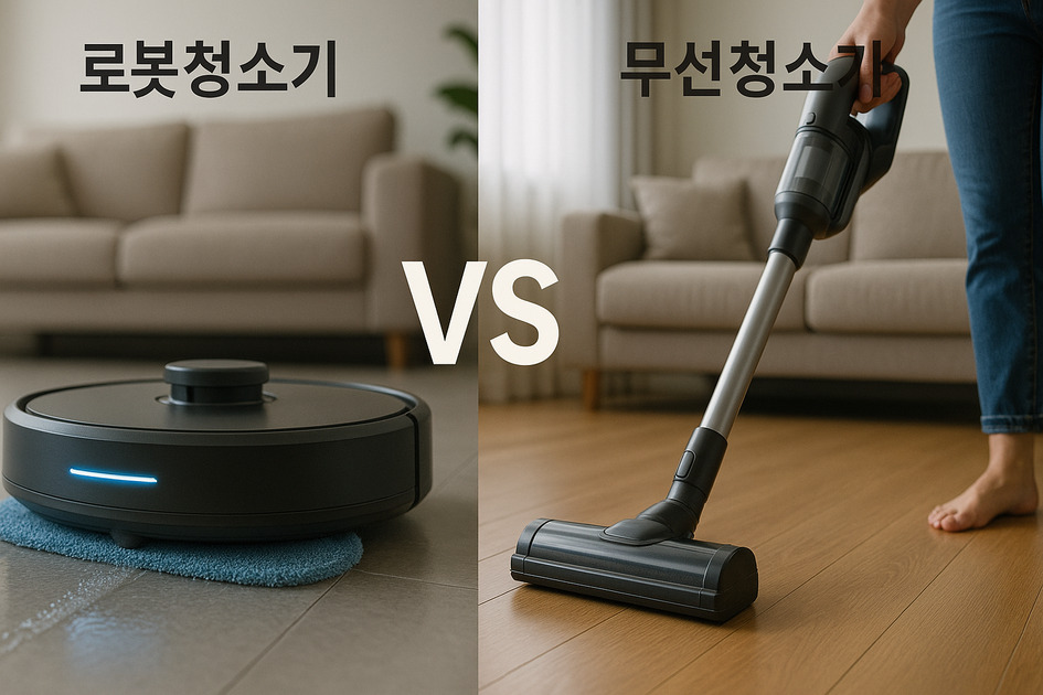 로봇청소기 vs 무선청소기, 어떤 게 더 효율적일까?