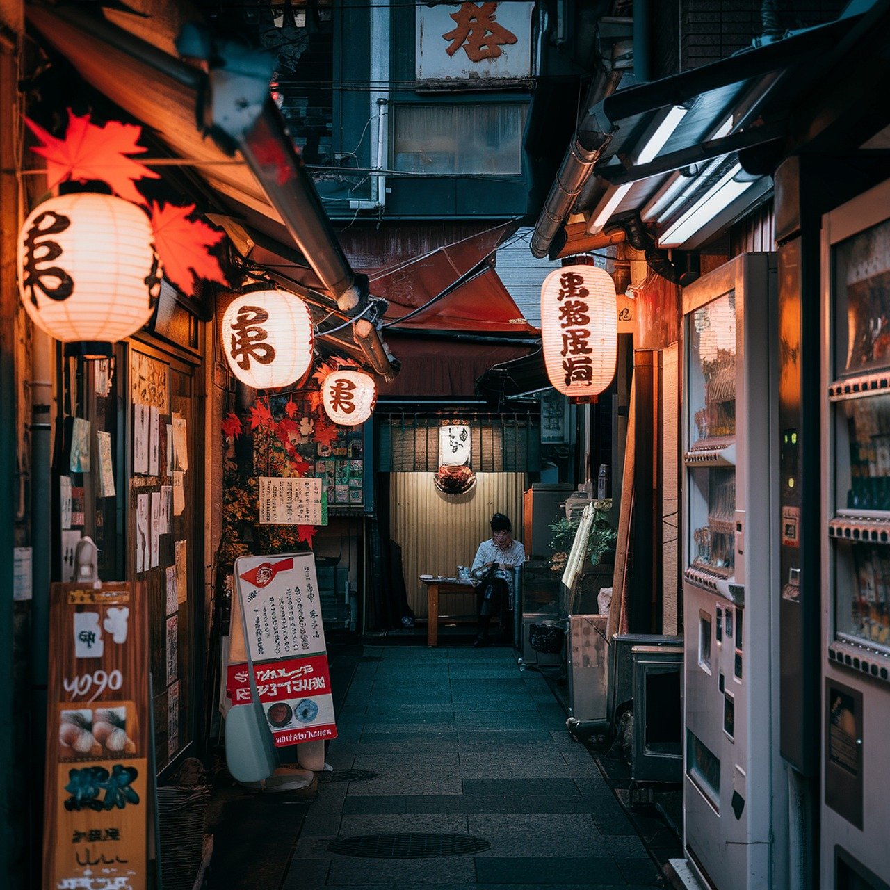 오사카 골목길 사진