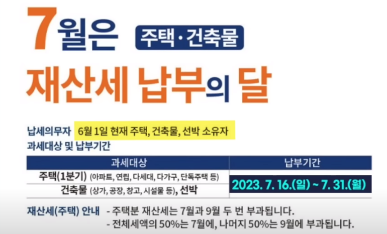 재산세 납부