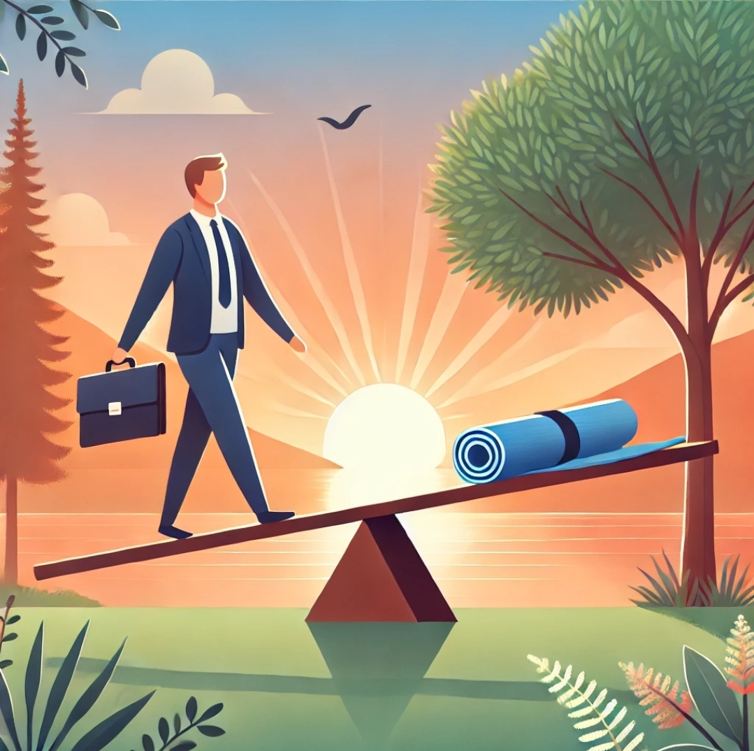 일과 삶의 균형을 상징하는 이미지