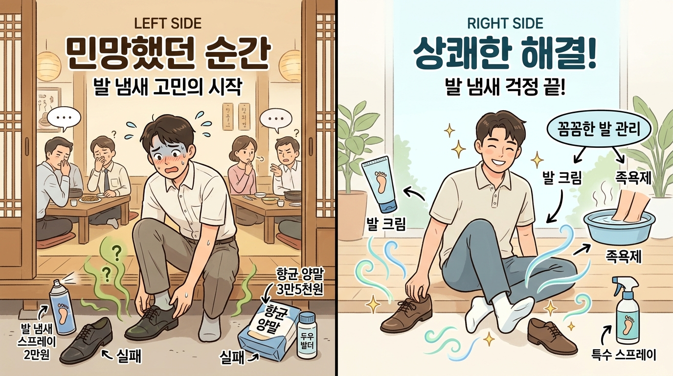여름철 발냄새와 신발 냄새를 완전히 제거하는 방법을 소개하는 2026년 발 관리 완전 가이드 대표