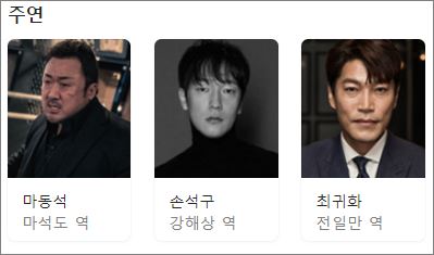 범죄도시2-주연-출연진