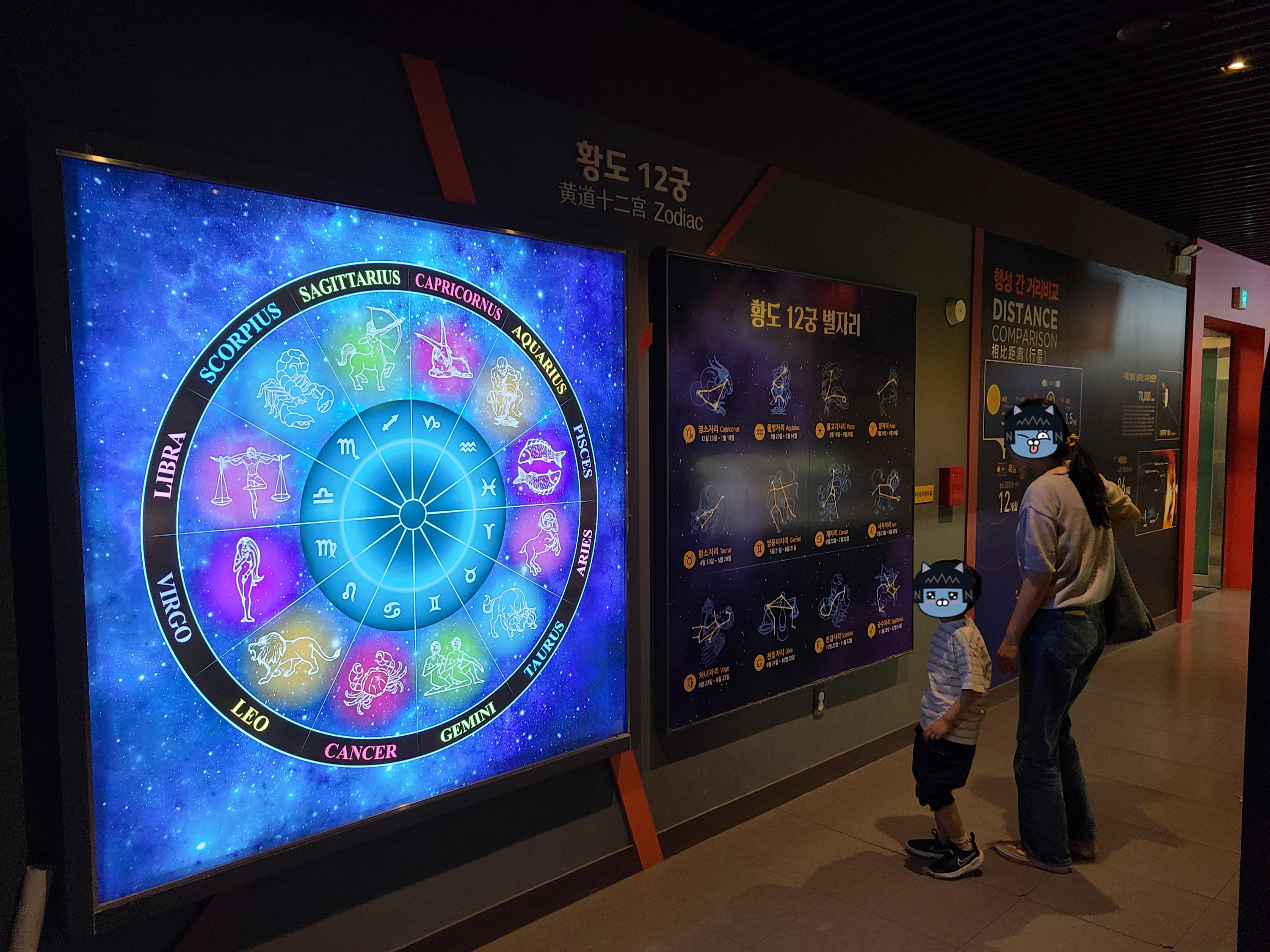 포천아트밸리 별자리 안내판