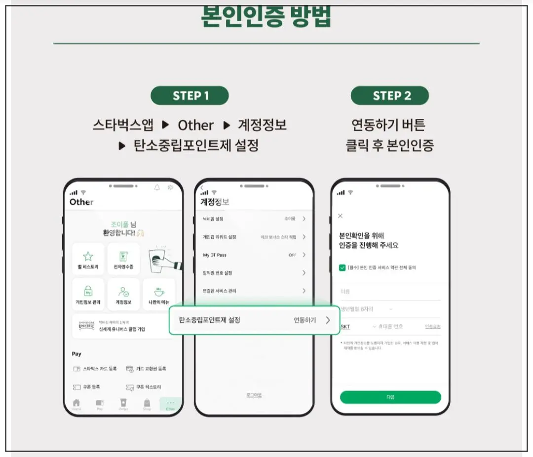 스타벅스-탄소중립안내-가입단계