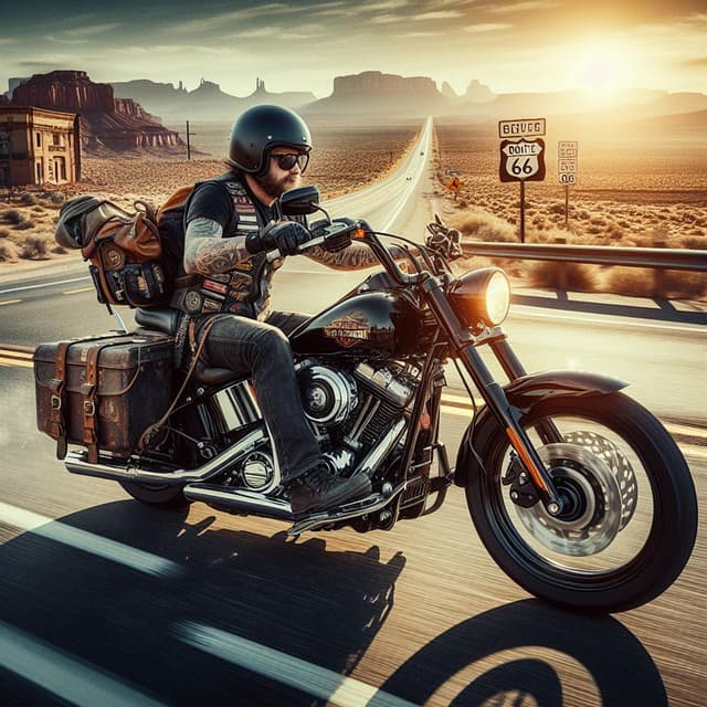 할리데이비슨과 루트66: 미국 대륙 횡단의 낭만