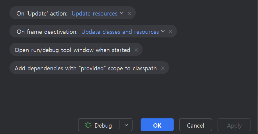 Run/Debug Configurations