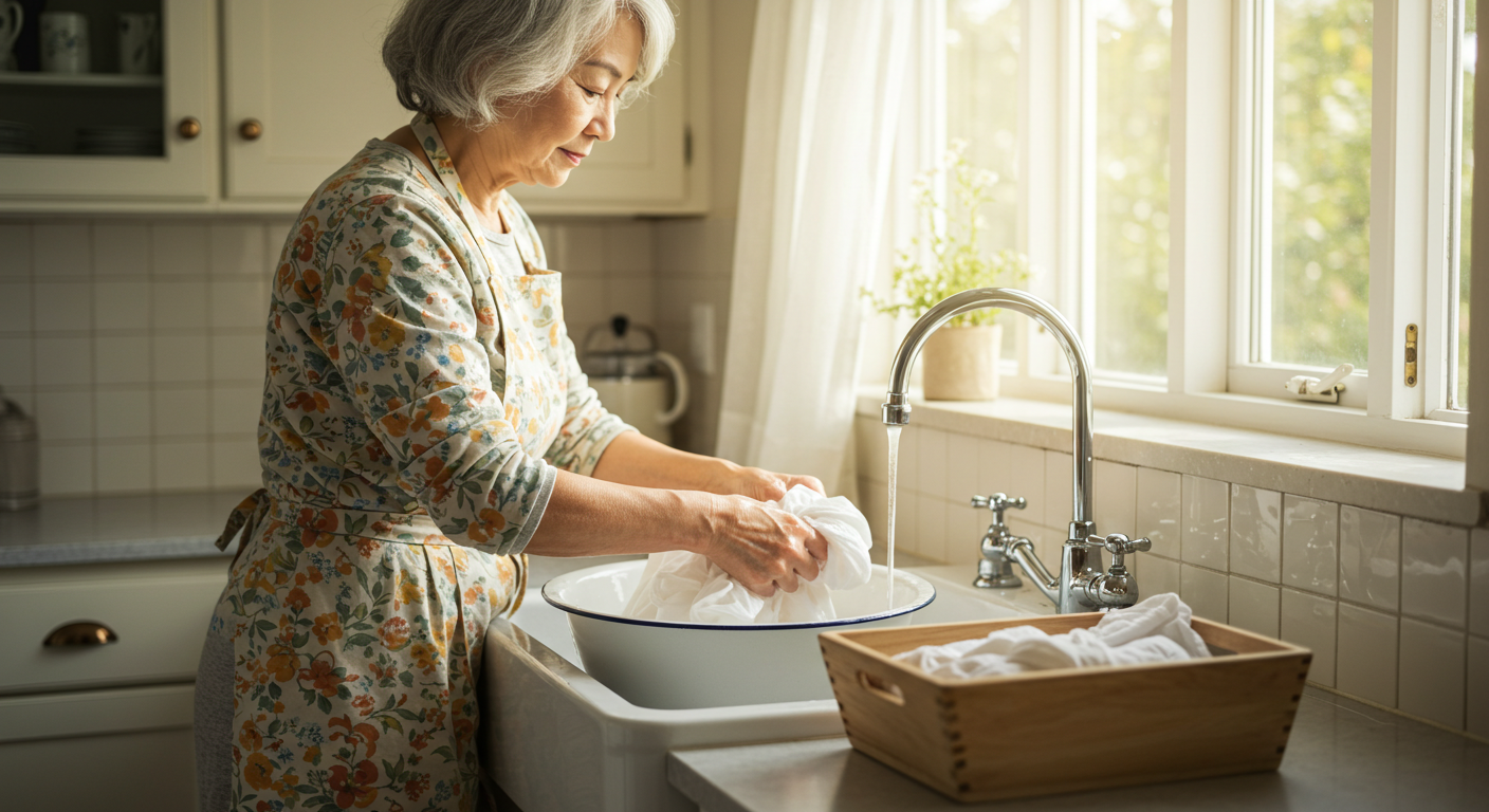 65세 이상 어르신도 쉽게 따라 할 수 있는 흰옷 세탁 꿀팁