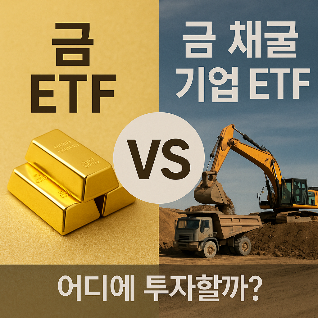 금 ETF vs 금 채굴 기업 ETF 수익률 비교분석