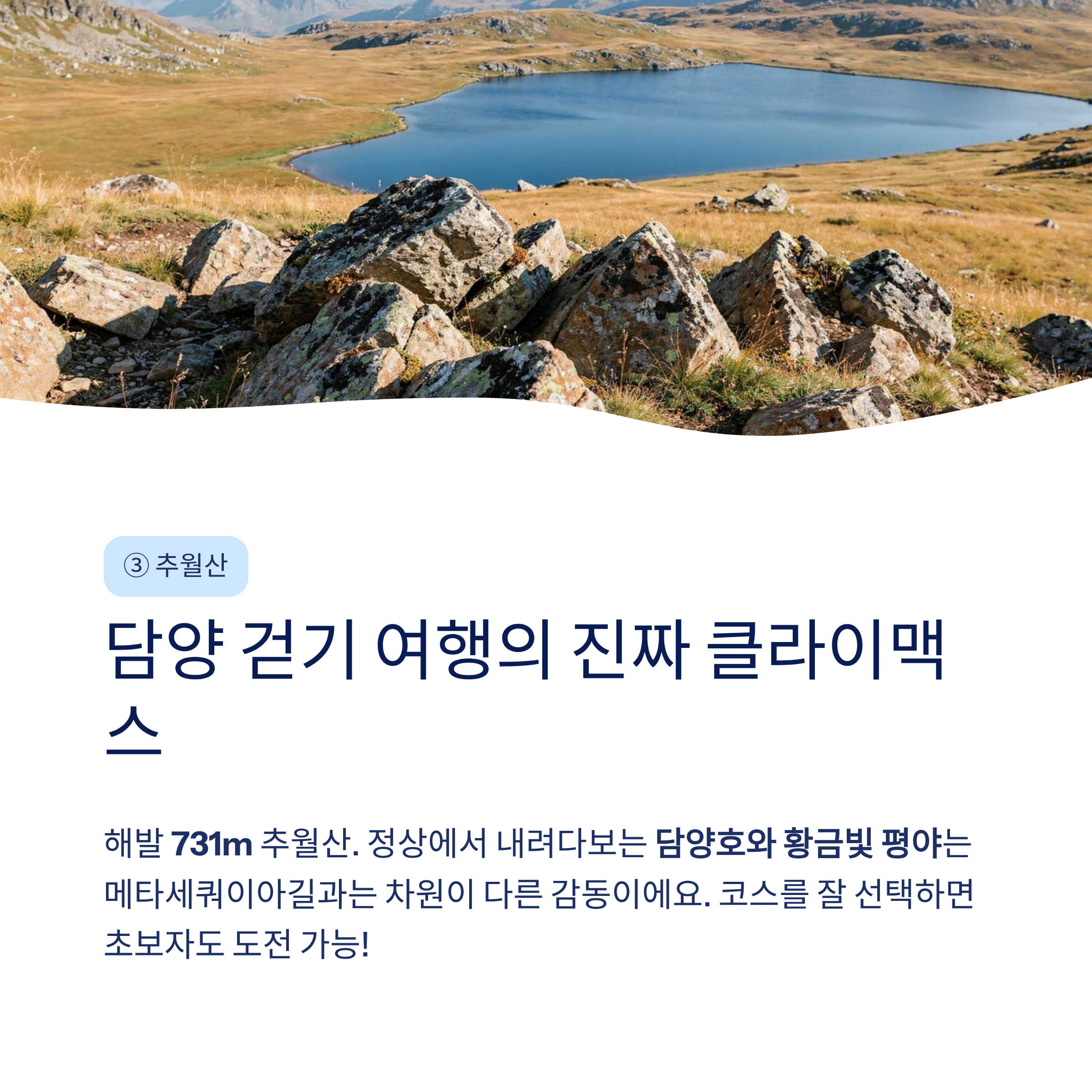 담양 메타세쿼이아길부터 추월산까지 &mdash; 걷기 명소 5선 완벽 가이드 2026