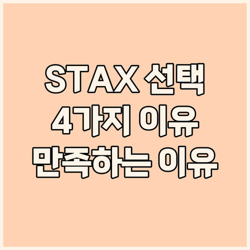 STAX SR-009S 선택 이유 4..