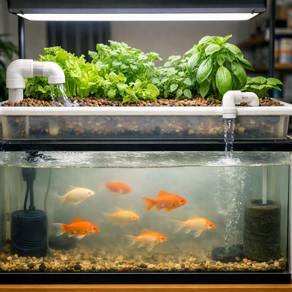 가정용 아쿠아포닉스 수조 물이 탁해질 때 단계별 원인 구분법