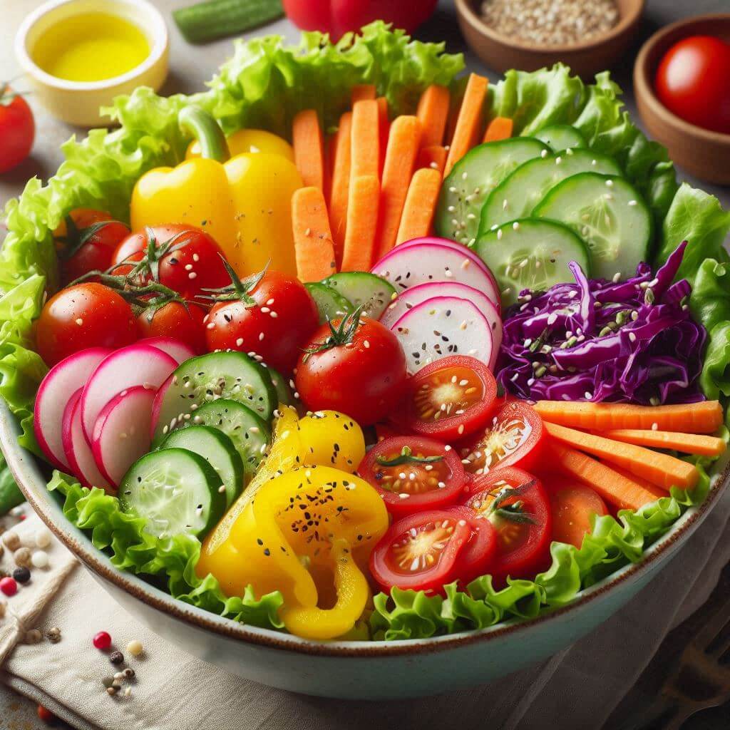 오가닉산 식초 셀러드