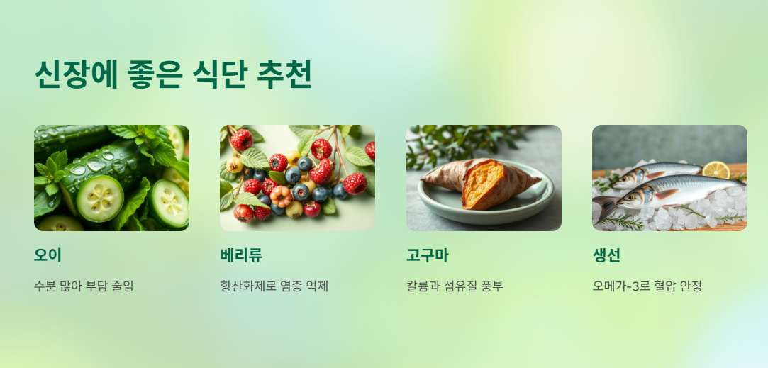 신장에 좋은 식단 추천