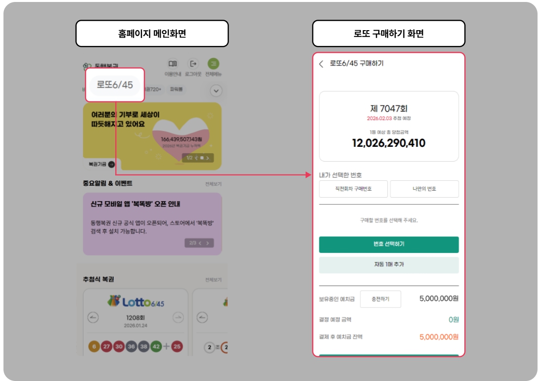 로또 동행복권 모바일 구매방법