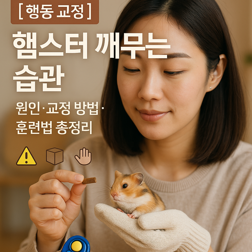 [행동 교정] 햄스터 깨무는 습관 ｜ 원인&middot;교정 방법&middot;훈련법 총정리