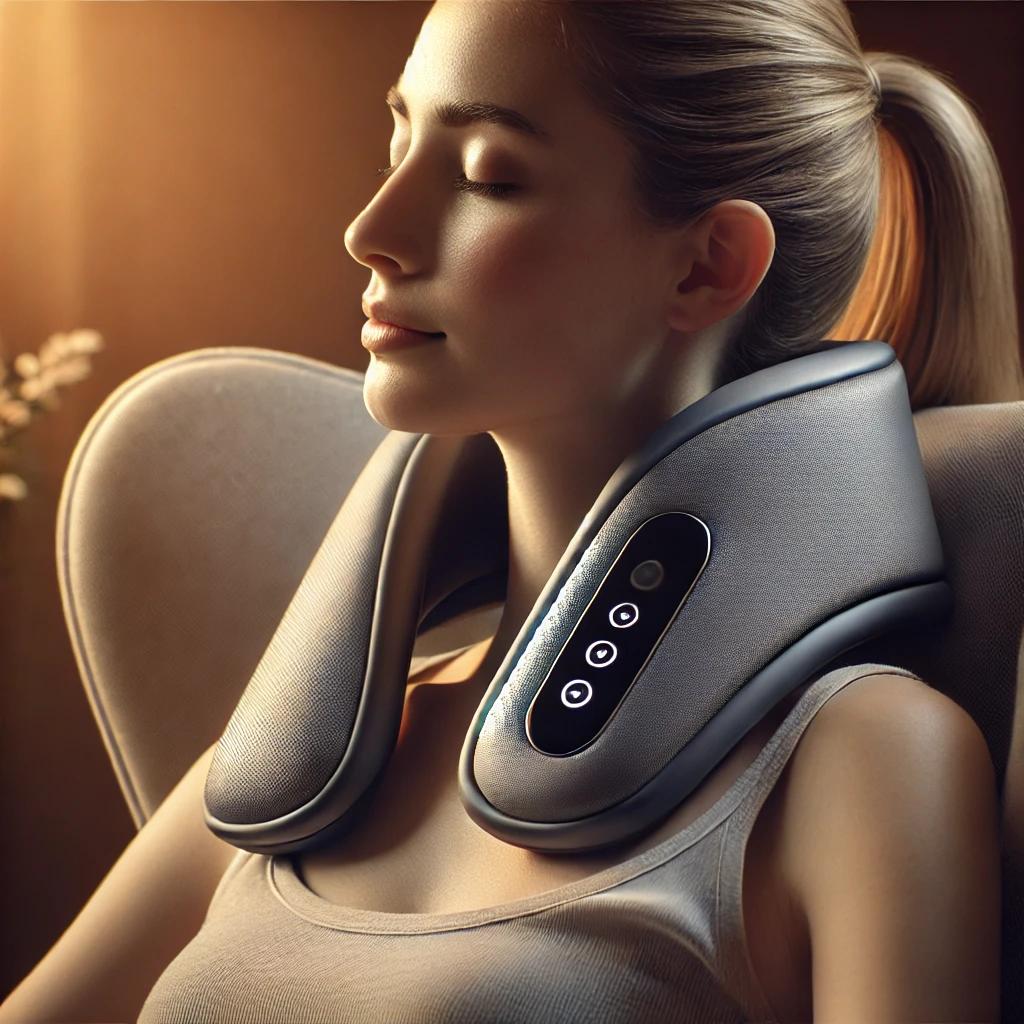온열저주파 목 마사지기
