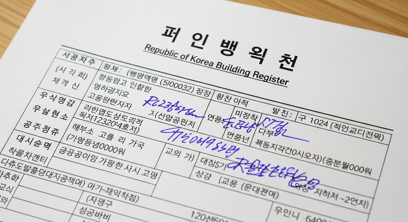 건축물대장 열람