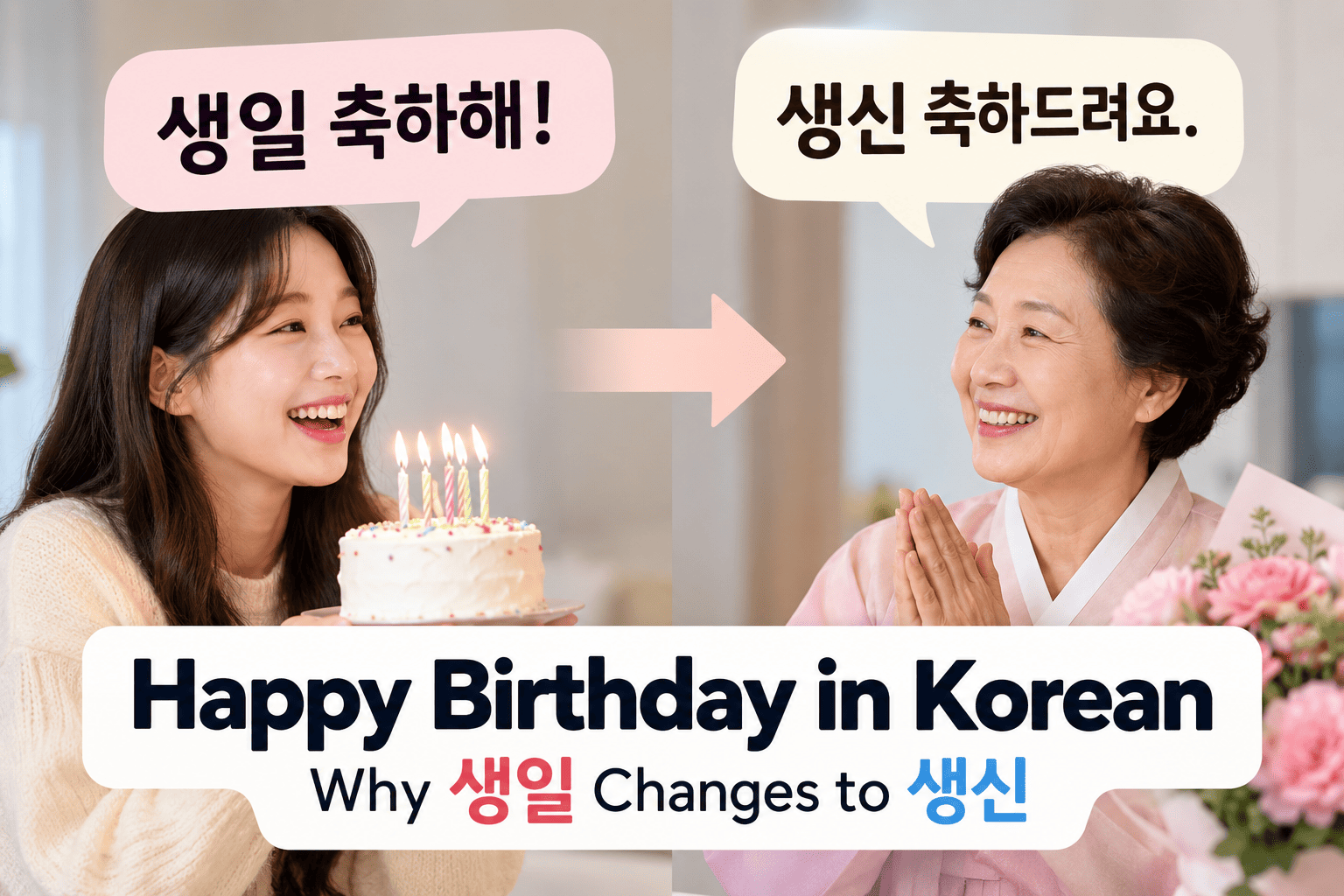 Happy Birthday in Korean
