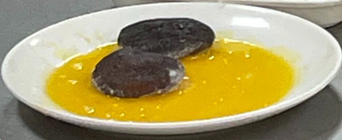 한식조리기능사 실기시험 준비 - 표고전 - 달걀물 입히기