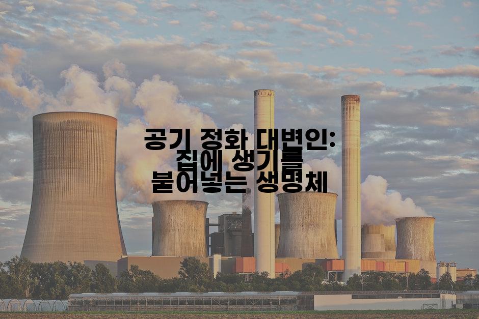 공기 정화 대변인: 집에 생기를 불어넣는 생명체