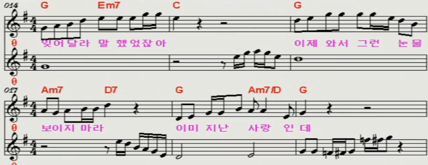 최진희 가져가 악보