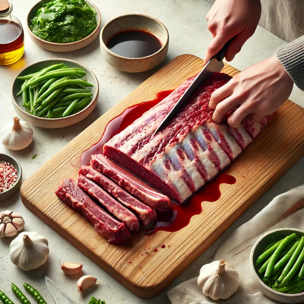 la갈비 핏물빼기