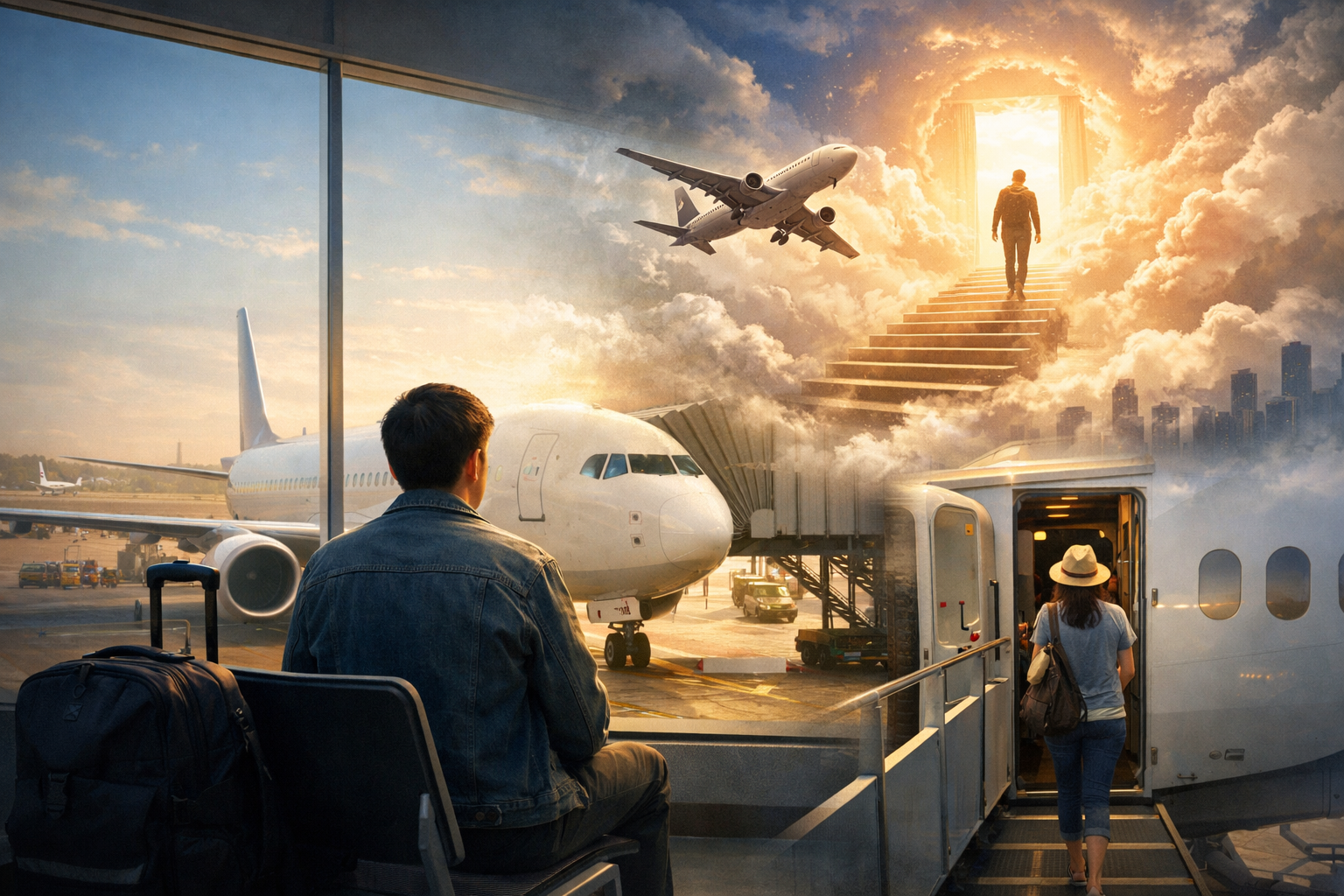 비행기 탑승 대기 꿈