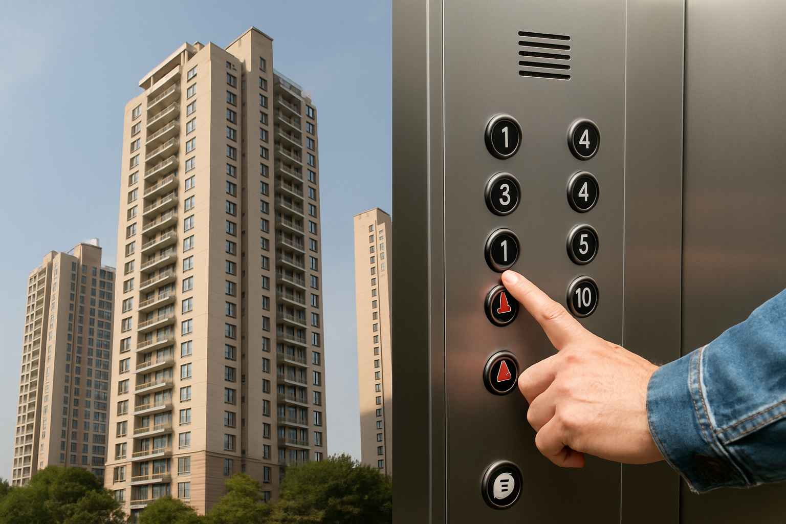 고층 아파트 생활 안전, 엘리베이터 정지 사고 시 대처법