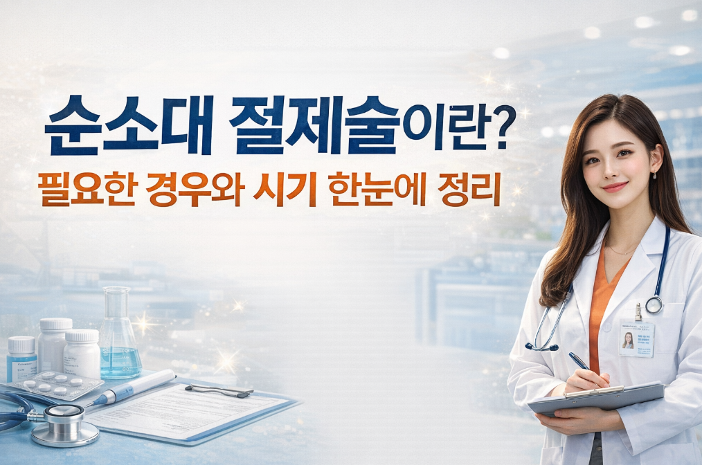 순소대 절제술의 뜻과 언제 받아야 할까?