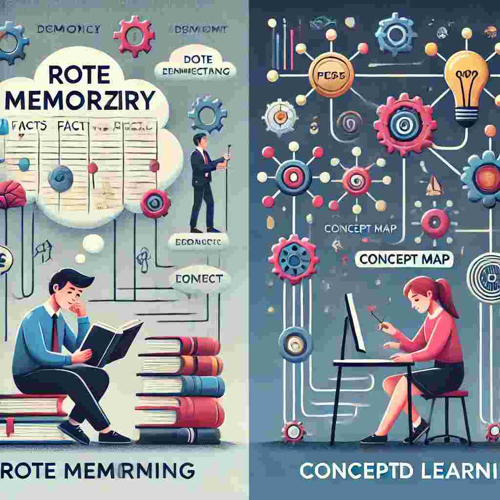 개념 기반 학습 vs. 암기식 학습: 인지과학이 밝히는 학습 효과의 비밀