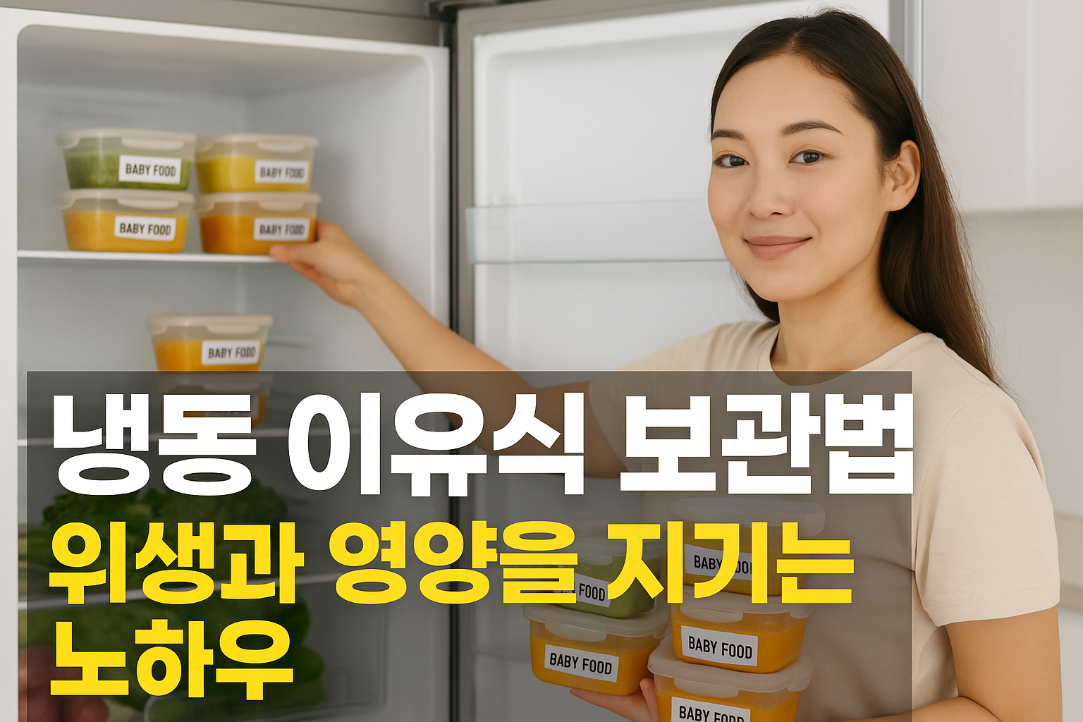 냉동 이유식 보관법, 위생과 영양을 지키는 노하우
