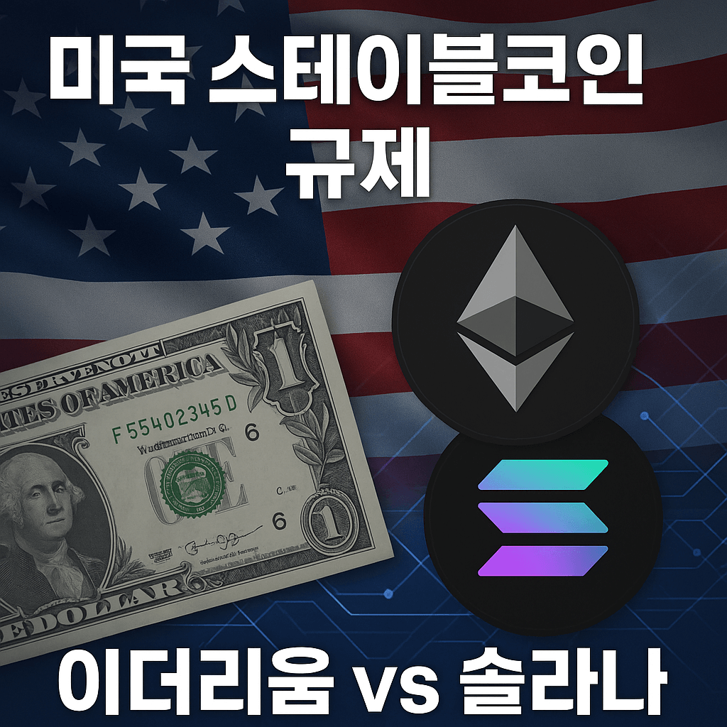 미국 스테이블코인 규제와 이더리움&middot;솔라나의 경쟁 구도