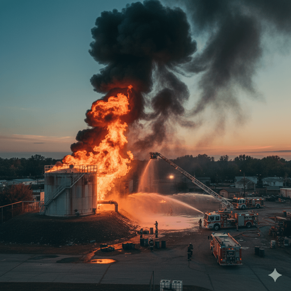 가스 누출 화재