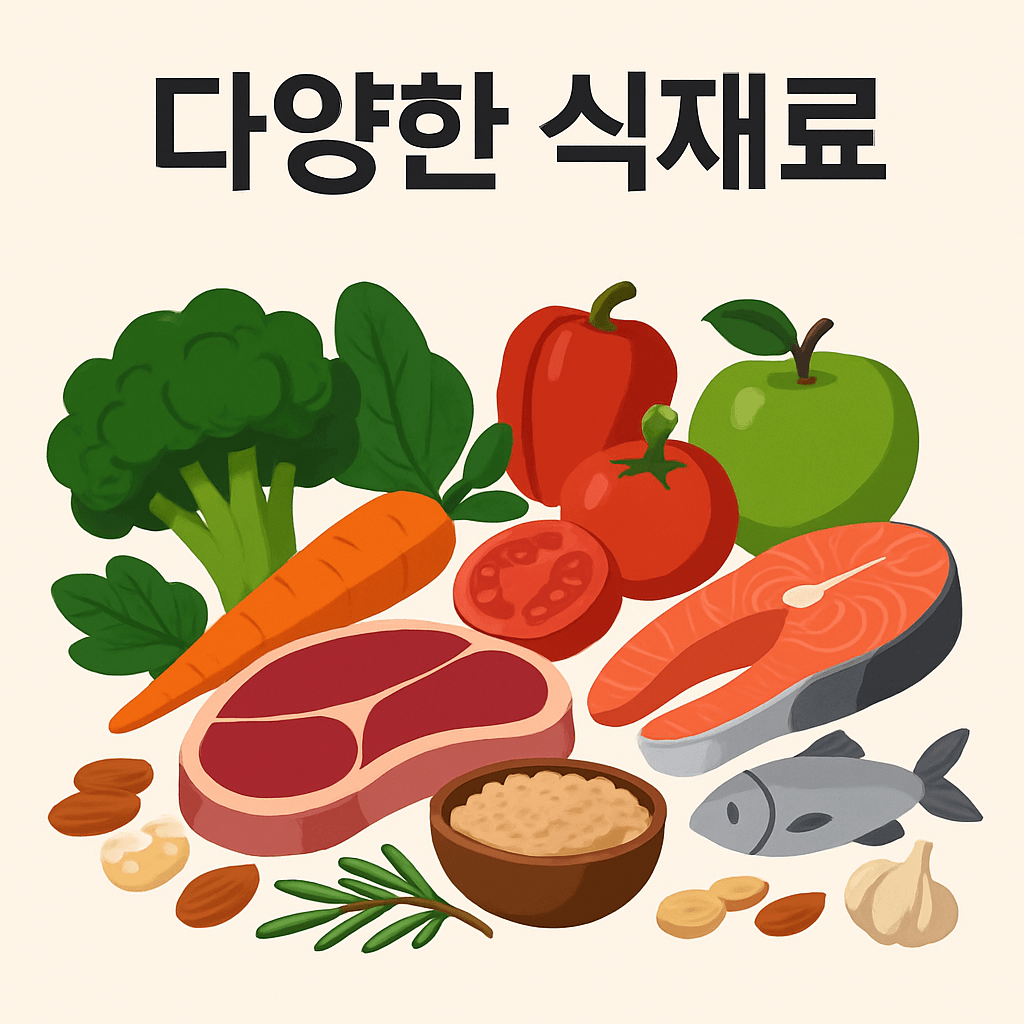 다양한 식재료로 풍성한 요리를 만드는 법